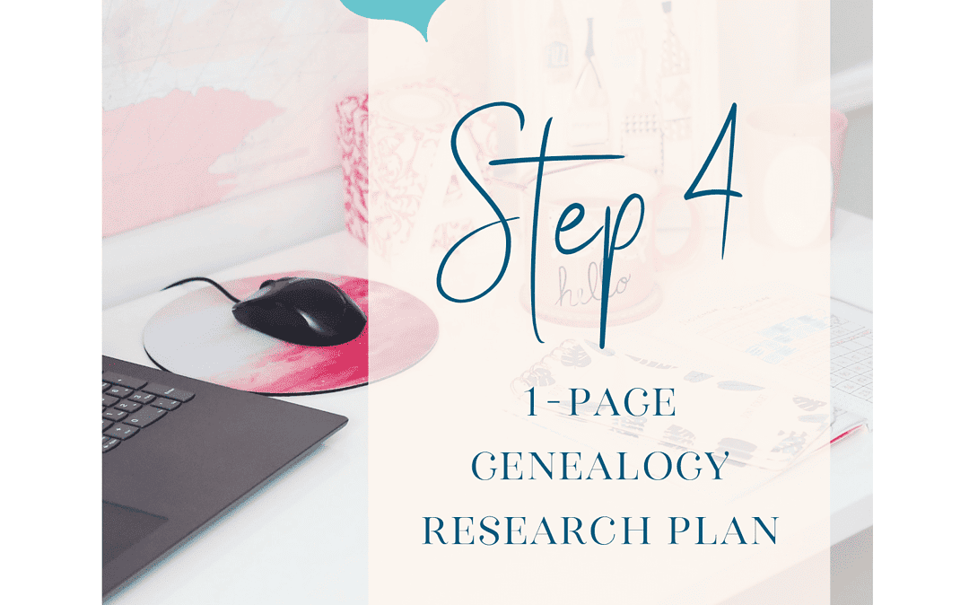 Introducing The 1-Page Genealogy Research Plan