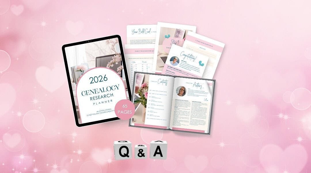This is your Genealogy Planner hub — a space for questions, ideas and support. 📓