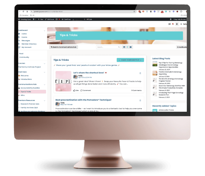 OrgUrGen Tips Tricks Mock-up 700x600 Organise Your Genealogy Tips Tricks